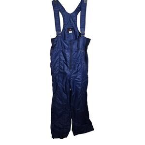 Vintage White Stag Action Sports Ski Bib Snow Pants Sz 38 Navy Blue Winter Wear